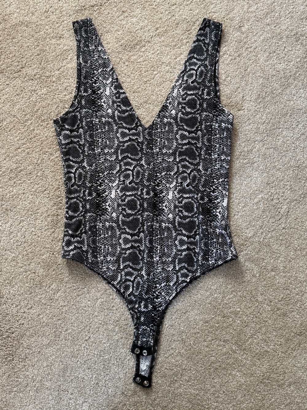 Suzette Snake-Print Bodysuit
